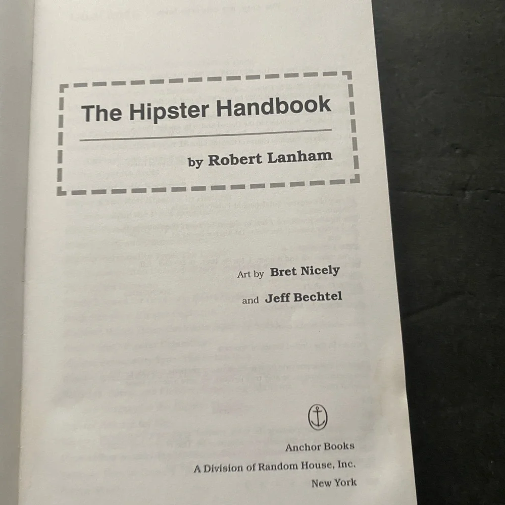 N/A hipster handbook